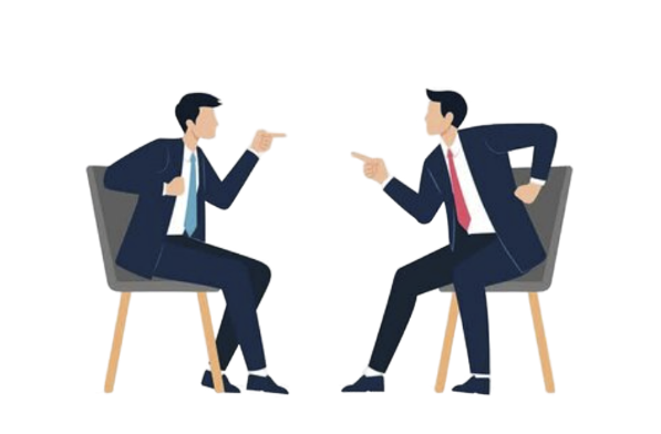 Cartoon representing argument