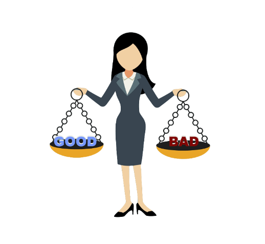 Cartoon representing an ethical issue